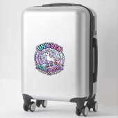 Eenhoring Roller Disco POD Kant-en-klare Marktplaa Sticker (Koffer)