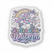 Eenhoring Roller Rink Eenhoring Premium Vector Sti Sticker (Voorkant)