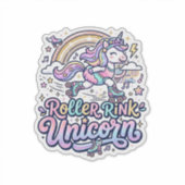 Eenhoring Roller Rink Eenhoring Premium Vector Sti Sticker (Voorkant)