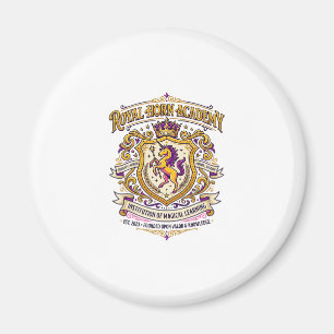 Eenhoring Royal Horn Academie Stijlvol Zazzle Ontw Magneet