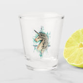 Eenhoring Shot Glas (Voorkant)