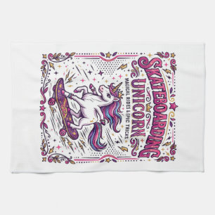 Eenhoring Skateboarding Eenhoring Stijlvol Witte A Theedoek
