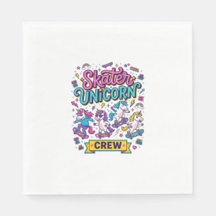 Eenhoring Skater Eenhoring Crew Retro Stijl Print Servet
