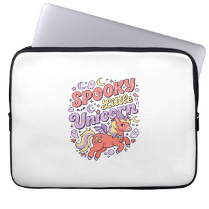 Eenhoring Spookachtige Kleine Eenhoring Whimsical  Laptop Sleeve