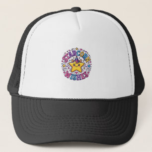 Eenhoring Starcorn Wensen Commerciële Print op Bes Trucker Pet