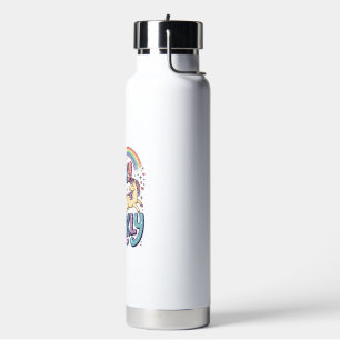 Eenhoring Stormachtig maar Glitterend Whimsisch Me Waterfles