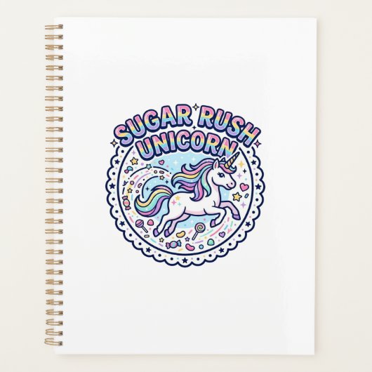 Eenhoring Sui Ker Storm Eenhoring Grappig Schattig Planner (Voorkant)