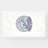Eenhoring Sui Ker Storm Eenhoring Grappig Schattig Spandoek (Horizontaal)