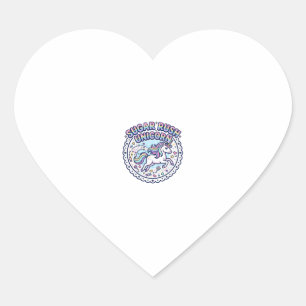 Eenhoring Suiker Storm Eenhoring Grappig Schattig Hart Sticker
