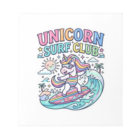 Eenhoring Surfclub Notitieblok (Voorkant)