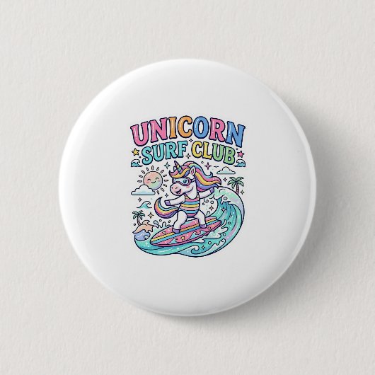 Eenhoring Surfclub Ronde Button 5,7 Cm (Voorkant)