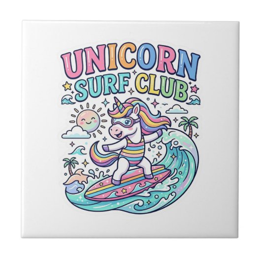 Eenhoring Surfclub Tegeltje (Voorkant)