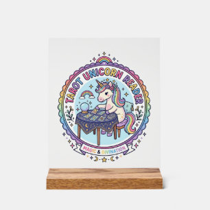 Eenhoring Tarot Eenhoring Lezer Funny Shirt Grafis Acryl Bord