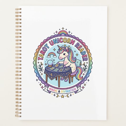 Eenhoring Tarot Eenhoring Lezer Grappig Shirt Graf Planner (Voorkant)