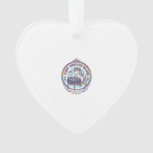 Eenhoring Tarot Eenhoring Lezer Grappige Shirt Gra Ornament (voorkant)