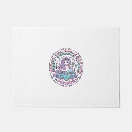 Eenhoring Tarot Eenhoring Lezer Premium Grappige P Deurmat (Voorkant)