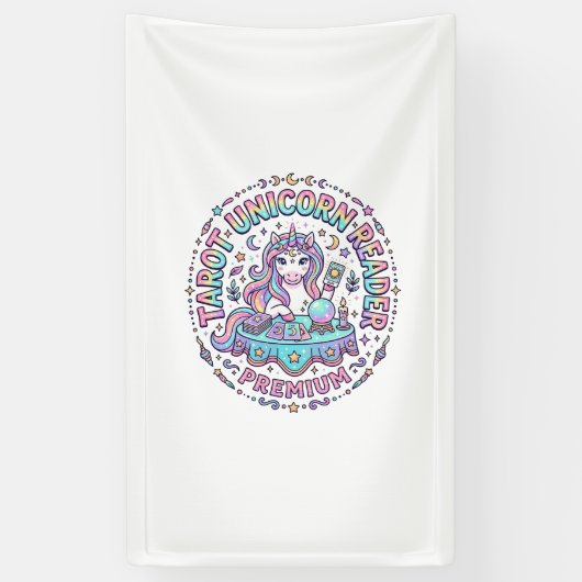 Eenhoring Tarot Eenhoring Lezer Premium Grappige P Spandoek (Verticaal)