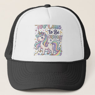 Eenhoring Te Schattig Om Gewone Premium Vector Sti Trucker Pet