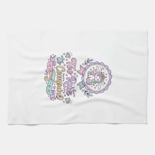 Eenhoring Te Zeldzaam Om Cute Pastel T-Shirt Te Ve Theedoek