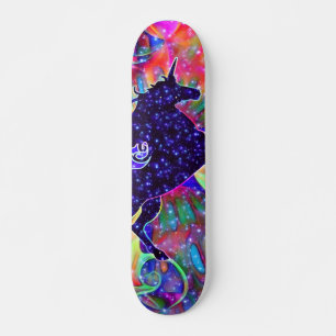 EENHORING VAN HET UNIVERSUM meerkleurig Persoonlijk Skateboard