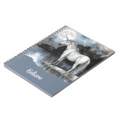 Eenhoring Volle Maan Geloof Notitieboek (Linkerzijde)