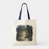 Eenhoring Volle Maan Geloof Tote Bag (Achterkant)