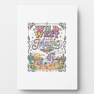 Eenhoring Wilde Westen Magie Origineel Fotoplaat