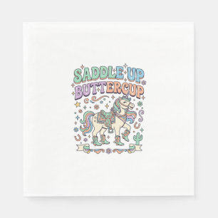 Eenhoring Zadeltje Opzadel Butterbloem Kawaii Typo Servet