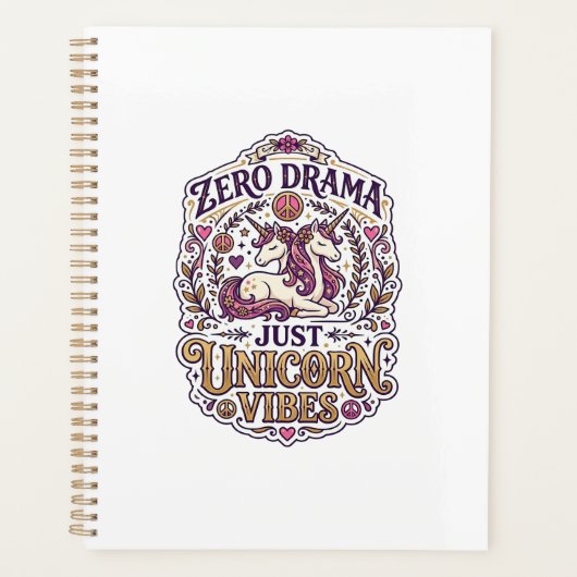 Eenhoring Zero Drama Gewoon Eenhoring Sfeer Stijlv Planner (Voorkant)