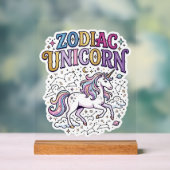 Eenhoring Zodiac Eenhoring Premium Vector Marktpla Acryl Bord (Neutraal)
