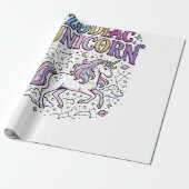 Eenhoring Zodiac Eenhoring Premium Vector Marktpla Cadeaupapier (Uitgerold)