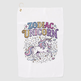 Eenhoring Zodiac Eenhoring Premium Vector Marktpla Golfhanddoek