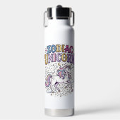 Eenhoring Zodiac Eenhoring Premium Vector Marktpla Waterfles (Voorkant)