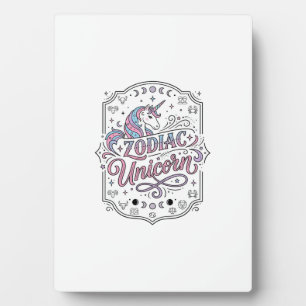Eenhoring Zodiac Eenhoring Speels Schattig Cadeau  Fotoplaat
