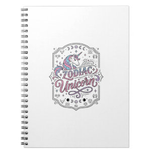 Eenhoring Zodiac Eenhoring Speels Schattig Cadeau Notitieboek