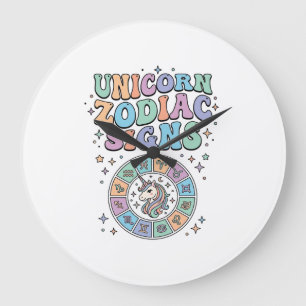 Eenhoring Zodiac Tekens Kawaii Vector Ontwerp_1 Grote Klok