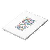 Eenhoring Zodiac Tekens Kawaii Vector Ontwerp_1 Notitieblok (Linkerzijde)