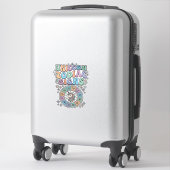 Eenhoring Zodiac Tekens Kawaii Vector Ontwerp_1 Sticker (Koffer)