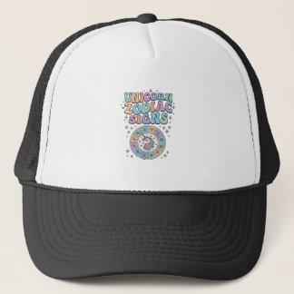 Eenhoring Zodiac Tekens Kawaii Vector Ontwerp_1 Trucker Pet