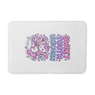 Eenhoring Zoete Tand Eenhoring Schattig Pastel Sch Badmat
