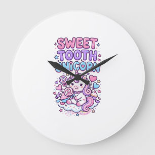 Eenhoring Zoete Tand Eenhoring Schattig Pastel Sch Grote Klok