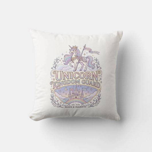 Eenhoring Zwerversdrang Eenhoring Cadeau Idee Vect Kussen (Voorkant)