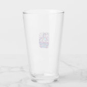 Eenhoringbas Drop Eenhoring Cadeau Idee Typografie Glas (Achterkant)