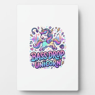 Eenhoringbas Drop Eenhoringcadeau Idee Typografie  Fotoplaat
