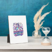 Eenhoringbas Drop Eenhoringcadeau Idee Typografie  Fotoplaat (Zijkant)