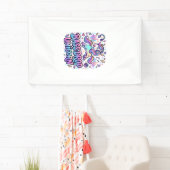 Eenhoringbas Drop Eenhoringcadeau Idee Typografie  Spandoek (Insitu)