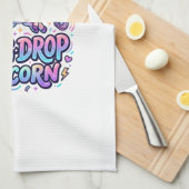 Eenhoringbasdrop Eenhoringcadeau Idee Typografie D Theedoek (Quarter Fold)