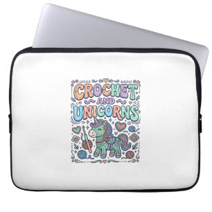 Eenhoringhaak en Eenhoring Kawaii Sticker en T-Shi Laptop Sleeve