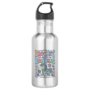Eenhoringhaak en Eenhoring Kawaii Sticker en T-Shi Waterfles
