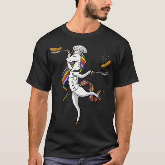Eenhoringkok koken t-shirt (Voorkant)